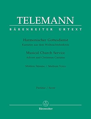 Telemann Georg Philipp  - Musical Church service : Advent and Christmas Cantatas
