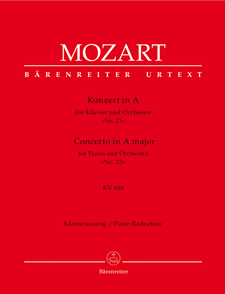 MOZART W.A. - CONCIERTO Nº23 LA M - KV.488 URTEXT