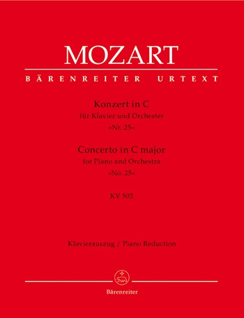 MOZART W.A. - CONCIERTO Nº25 DO M URTEXT - KV.503