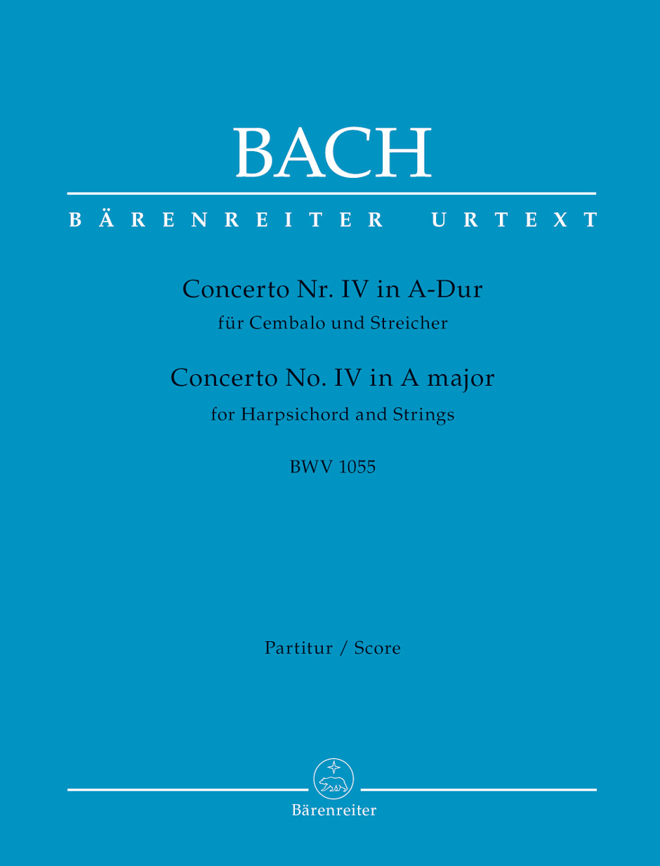 BACH J.S. - CONCIERTO LA M URTEXT - BWV.1055