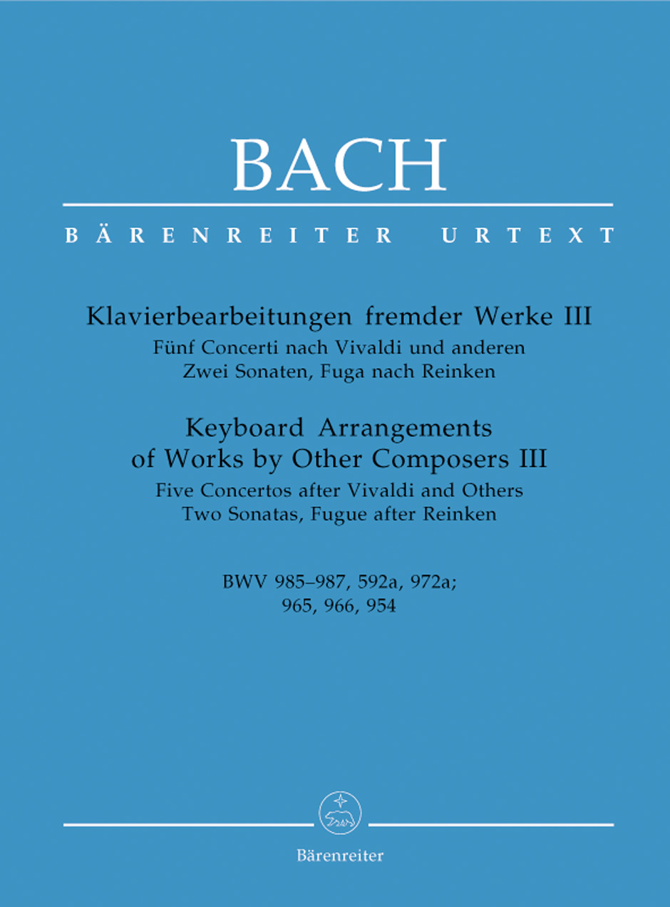 BACH J.S. - ARREGLOS DE OBRAS OTROS AUTORES V.3 (UT) -
