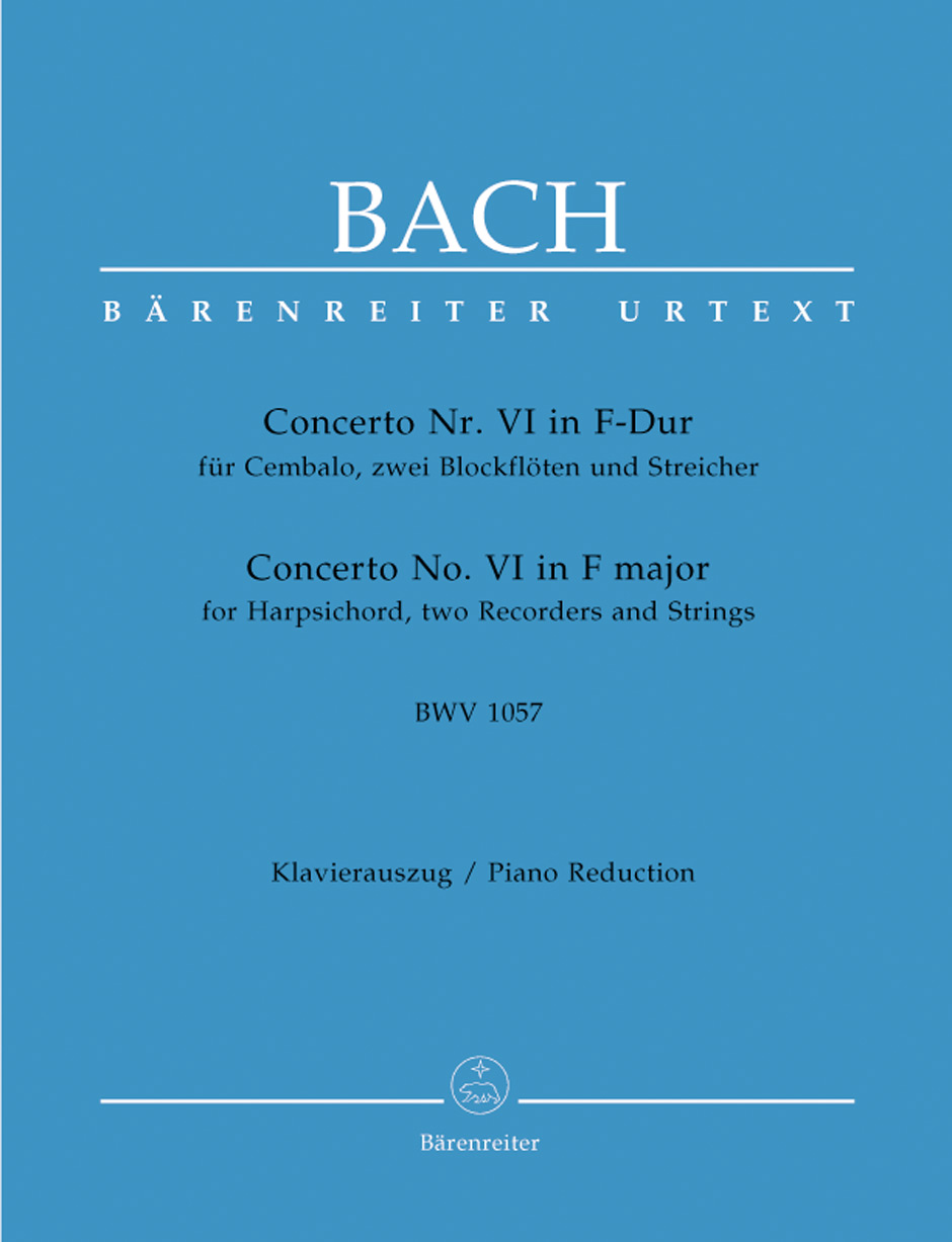 BACH J.S. - CONCIERTO Nº6 FA M URTEXT - BWV.1057