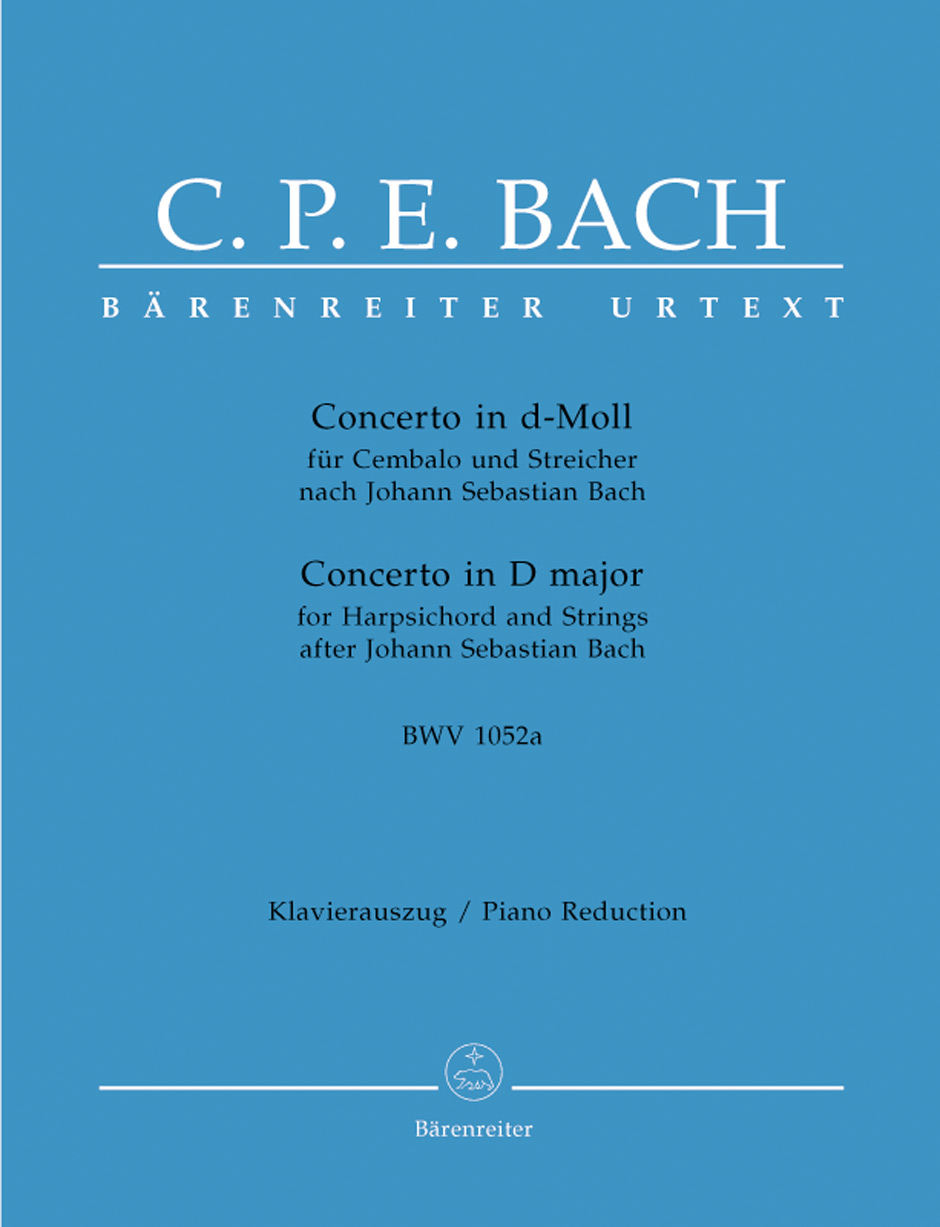 BACH C.P.E. - CONCIERTO RE m URTEXT - BWV.1052A