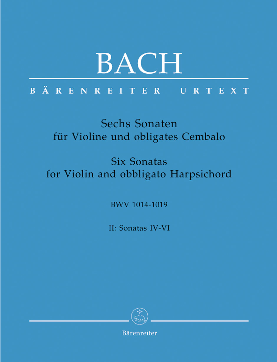 BACH J.S. - SONATAS V.2 (4-6) (6) URTEXT - BWV.1017-1019