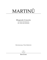 MARTINU B. - RAPSODIA CONCIERTO -(VIOLA)
