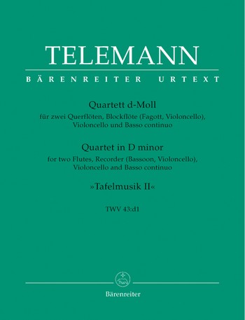 TELEMANN G.F. - CUARTETO TWV 43:d1 URTEXT