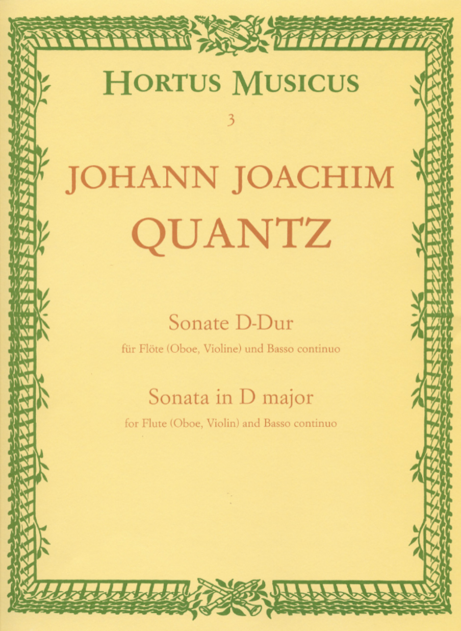 QUANTZ J.J. - SONATA RE M  (FL U OB o V) -