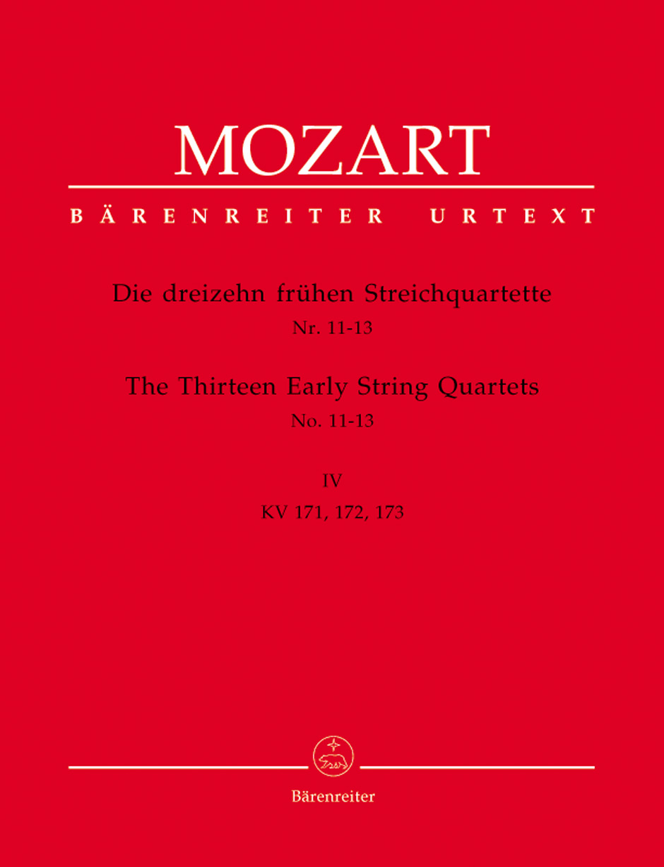 MOZART W.A. - CUARTETOS TEMPRANOS V.4 No. 11-13