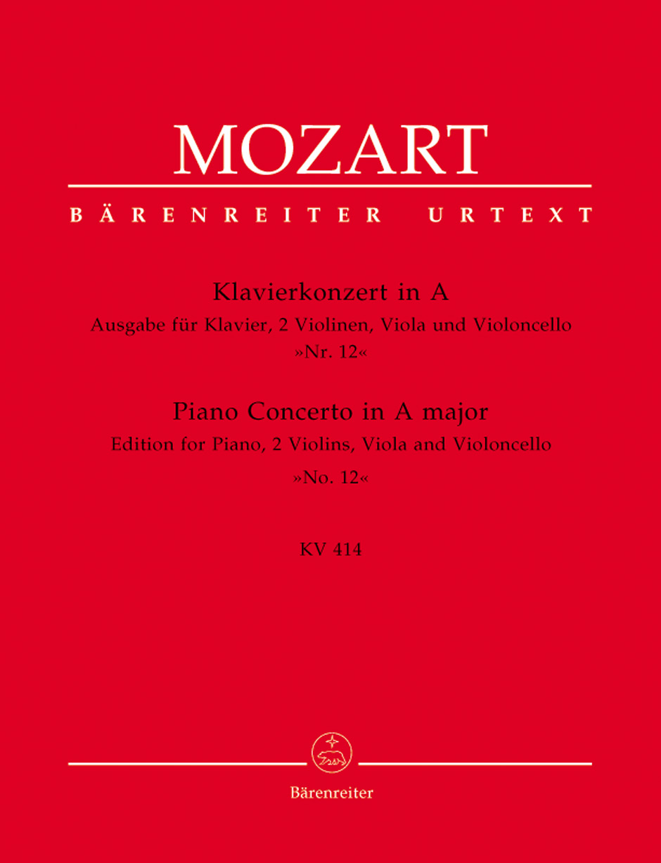 MOZART W.A. - CONCIERTO PIANO Nº 12 LAM KV414