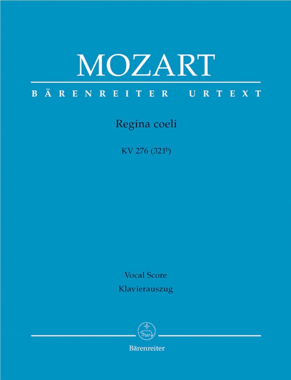 W.A.Mozart .- Regina coeli in C major K.276 (Vocal Score)