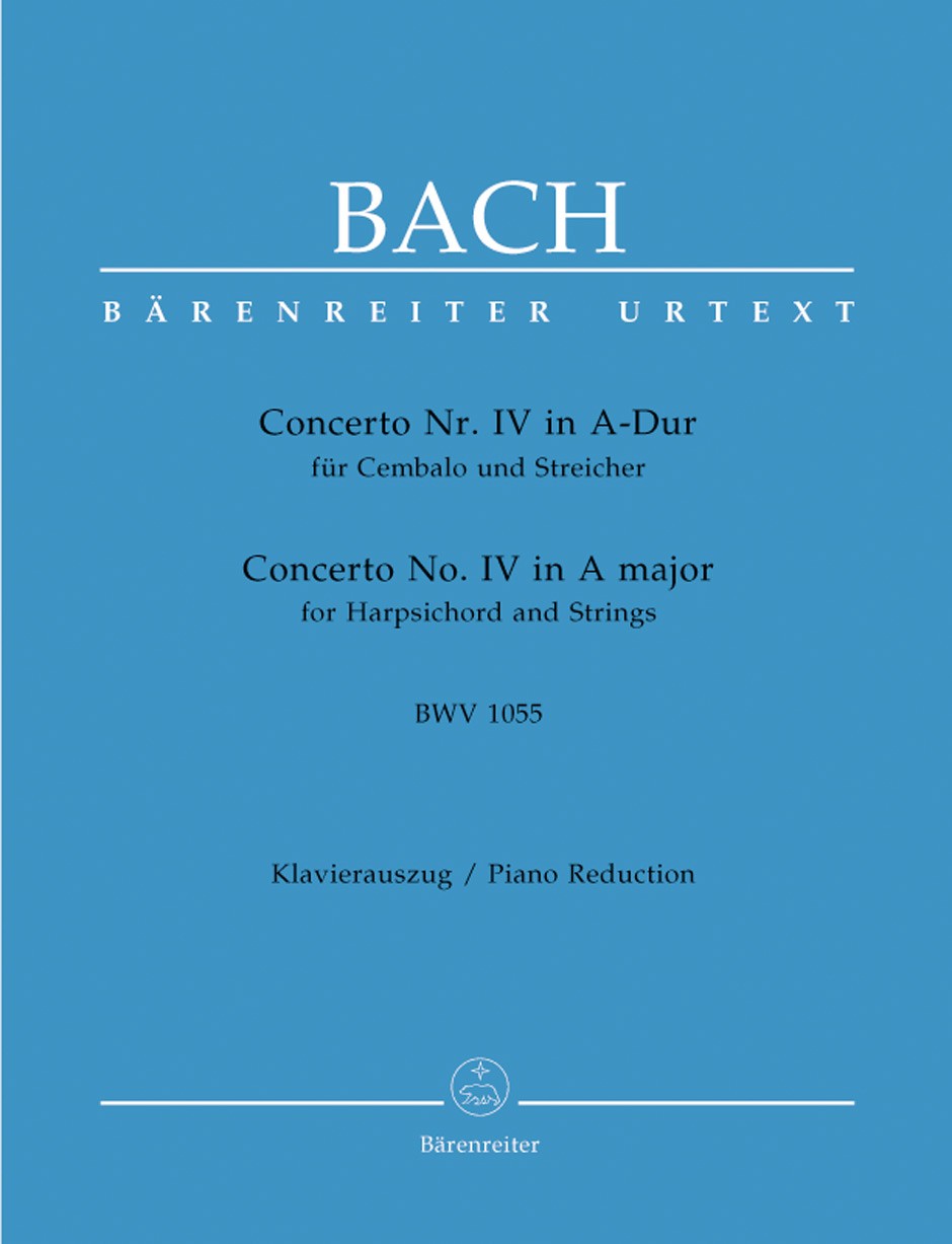 BACH J.S. - CONCIERTO PIANO  LA M. Nº 4 BWV.1055