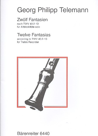 TELEMANN G.P. - FANTASIAS (12) **FLAUTA DULCE ALTO**