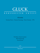 GLUCK C.W. - ALCESTE - URTEXT- PARIS VERSION 1776