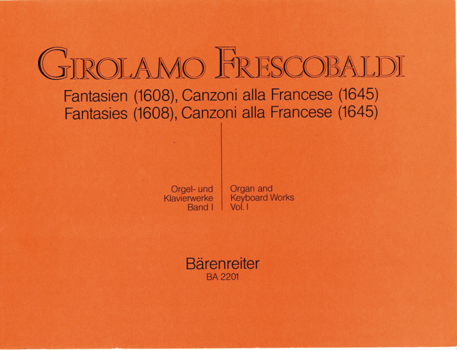 FRESCOBALDI G. - OBRAS V.1 -