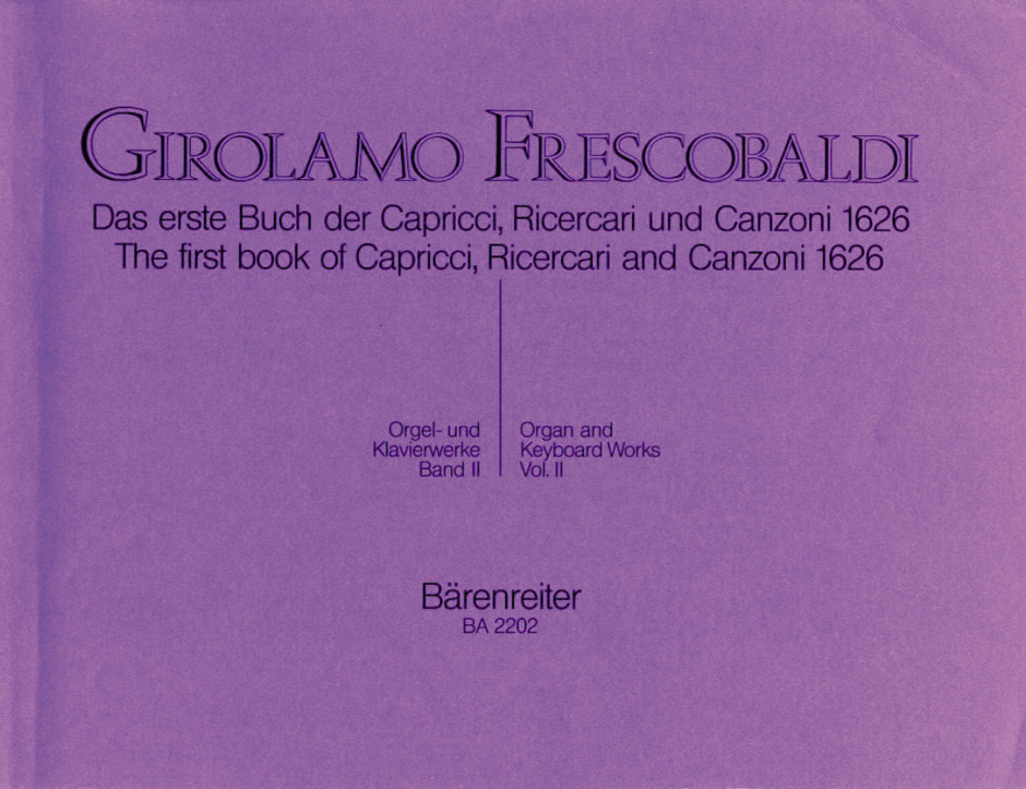 FRESCOBALDI G. - OBRAS V.2 -