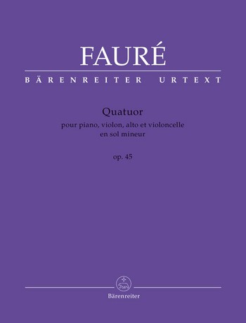 FAURE G. - CUARTETO PIANO Nº 2 SOLm OP.45