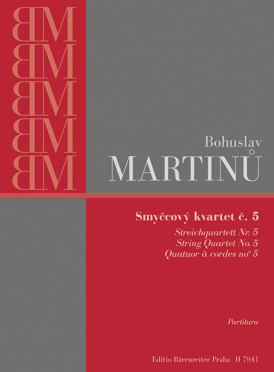 MARTINU B. - CUARTETO CUERDA Nº 5 (PARTES)