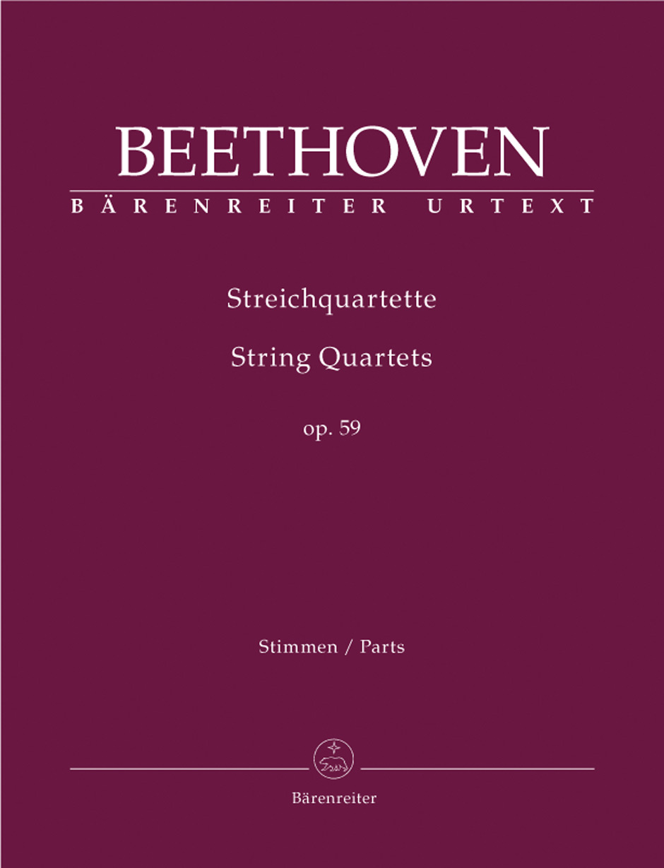 BEETHOVEN L.V. - CUARTETOS CUERDA OP.59 2V/VA/VC URTEXT