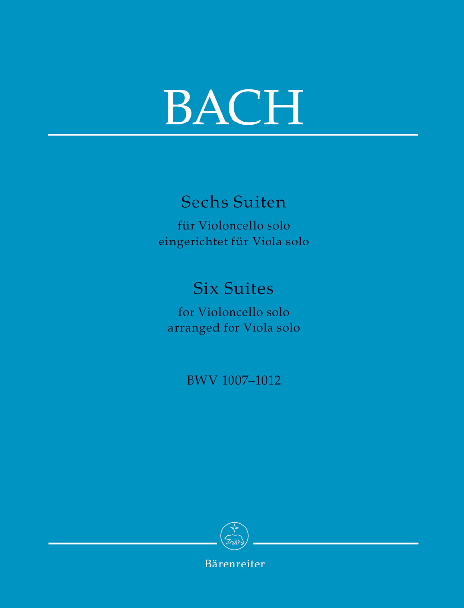 BACH J.S. - SUITES (6) ORIGINALES PARA CELLO - ARR.PARA (VIOLA) URTEXT BWV 1007-1012