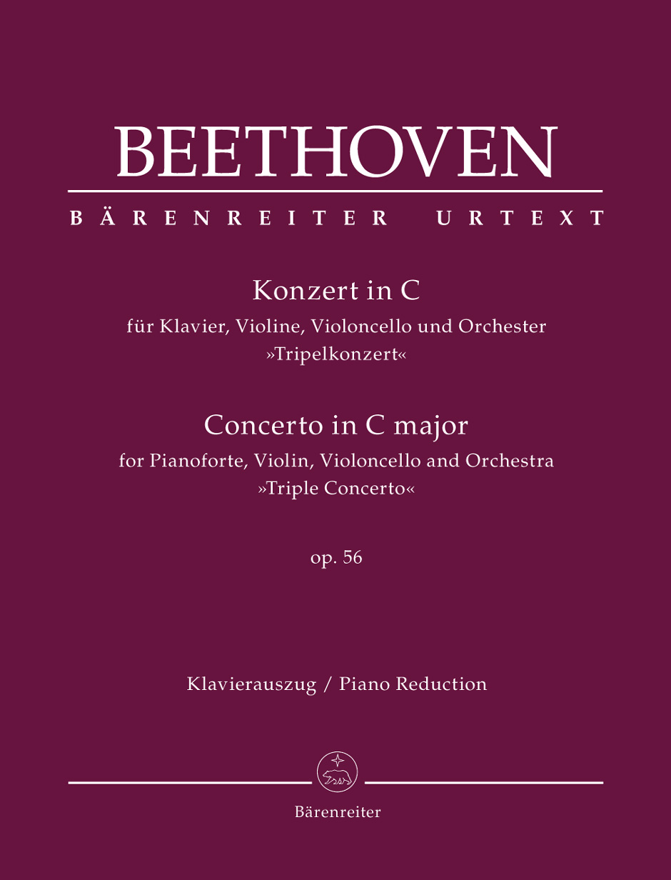 BEETHOVEN L.V. - CONCIERTO DO M OP.56 (V/VC/P) TRIPLE