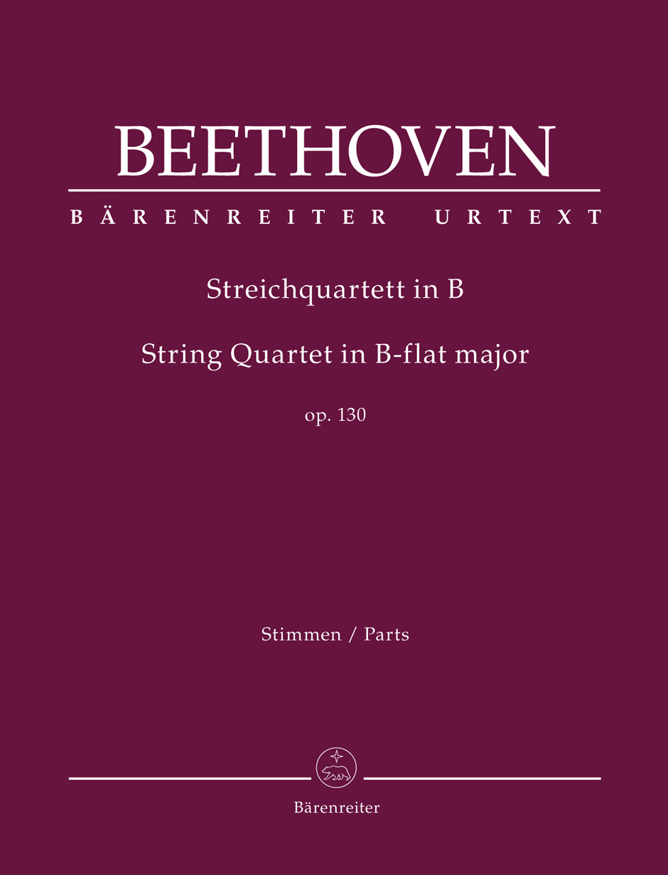BEETHOVEN L.V. - CUARTETO EN SI BEMOL M OP.130 URTEXT (PARTITURA Y PARTES)