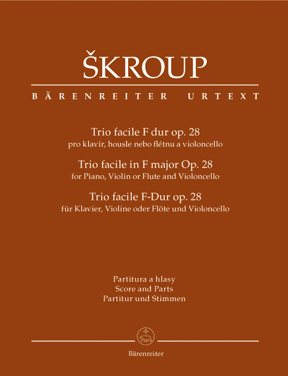SKROUP F. - TRIO FACIL FA M OP.28 (VIOLIN O FLAUTA CHELO Y PIANO) URTEXT