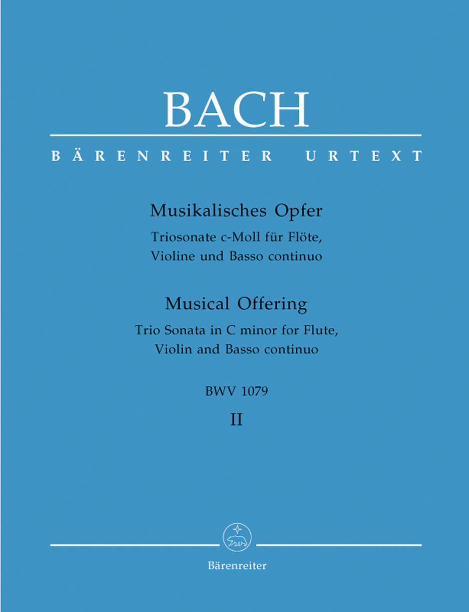 BACH J.S. - TRIO SONATA DO m (OFRENDA MUSICAL) FL/VP - BWV.1079