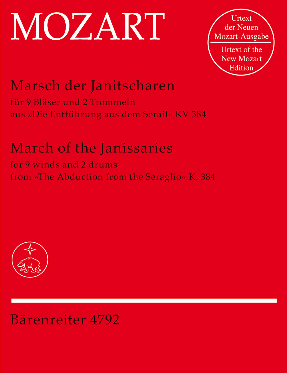 MOZART W.A. - MARCHA JANISARIES 2FL/2CL/FG/2TR/TP/2BAT - KV.384