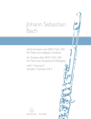 BACH J.S. - SONATAS V.2 (6) - BWV.525-530 - FLAUTA Y PIANO