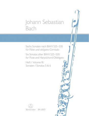 BACH J.S. - SONATAS V.3 (6) - BWV.525-530 FLAUTA Y PIANO