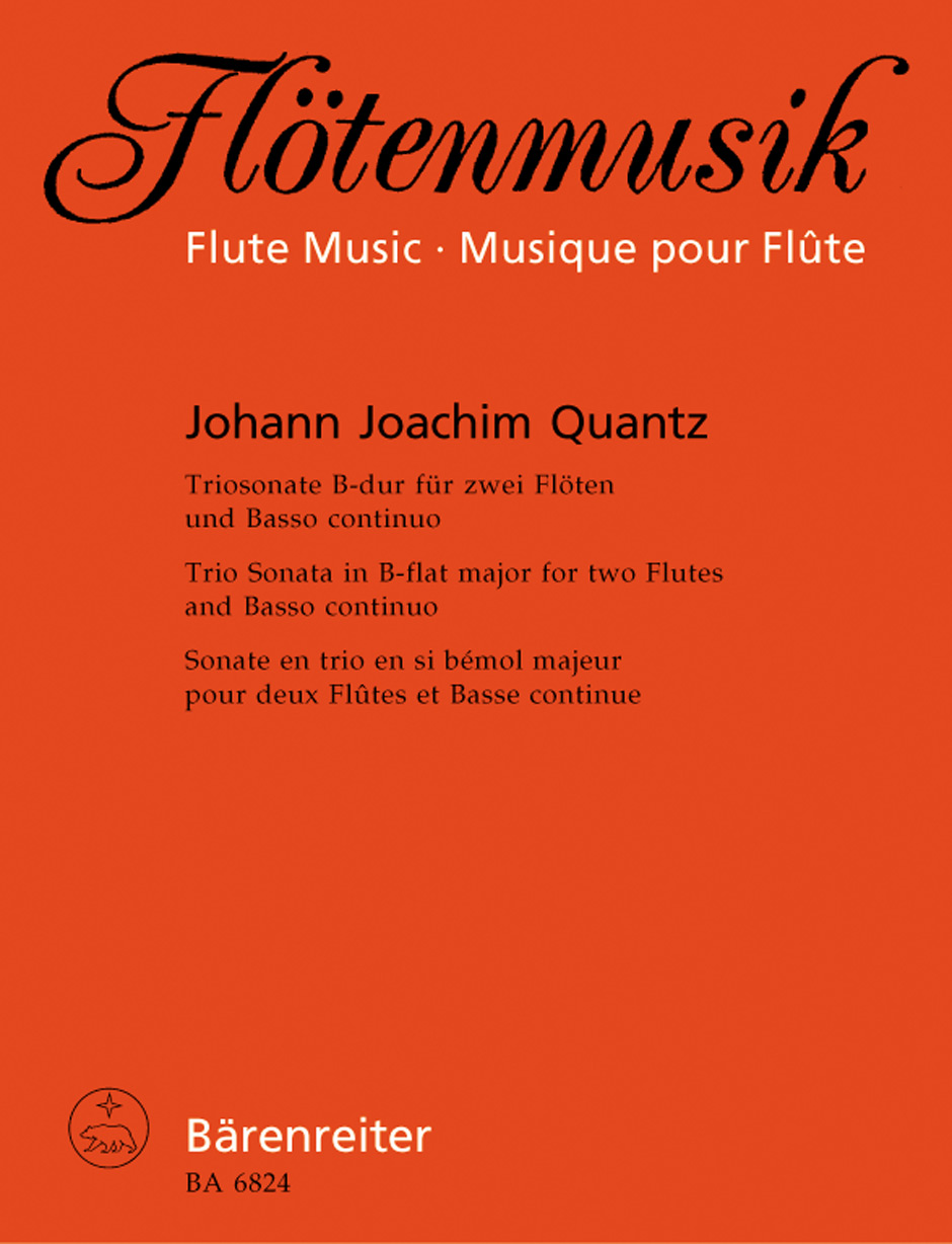 QUANTZ J.J. - TRIO SONATA SIb M -