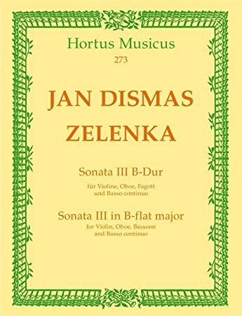 ZELENKA J.D. - SONATA III (2 OBOES , FAGOT Y CONTINUO SIBM ZWV 181,3
