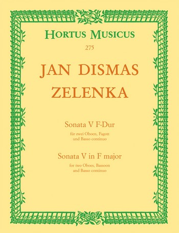 ZELENKA J.D. - SONATA V 2 OBOES , FAGOT Y CONTINUO FAM ZWV 181, 5