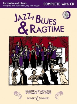 HUWS JONES E - JAZZ ,BLUES  & RAGTIME(COMPLETE EDITION) DESCARGA 2 VIOLI/PIANO/GUITAR