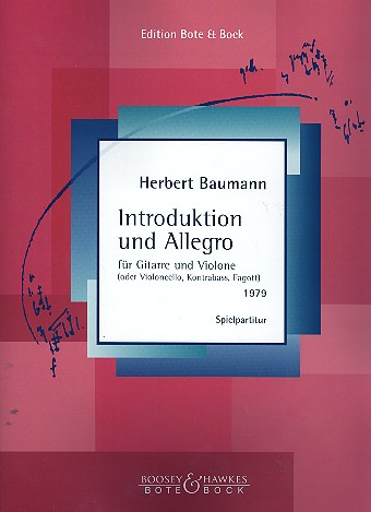 BAUMANN H. - INTRODUCCIÓN Y ALLEGRO - VIOLIN Y GUITARRA