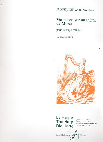 Anonyme - Variations sur un theme de mozart (Harpe)