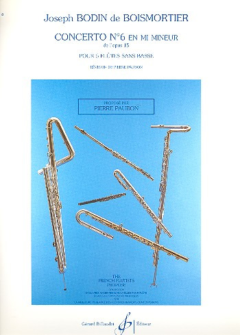 BOISMORTIER J.B. - CONCIERTO MI m - OP.15 Nº6
