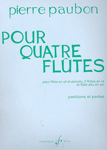 PAUBON P. - PARA CUATRO FLAUTAS (SC+PT) -
