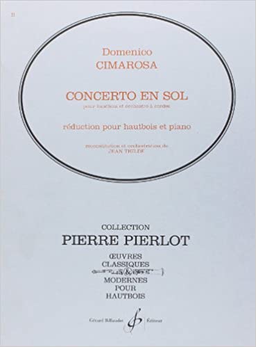 CIMAROSA D. - CONCIERTO SOL M - OBOE Y PIANO -
