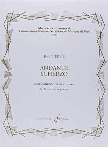 PIERNE P. - ANDANTE SCHERZO - (CL/P)