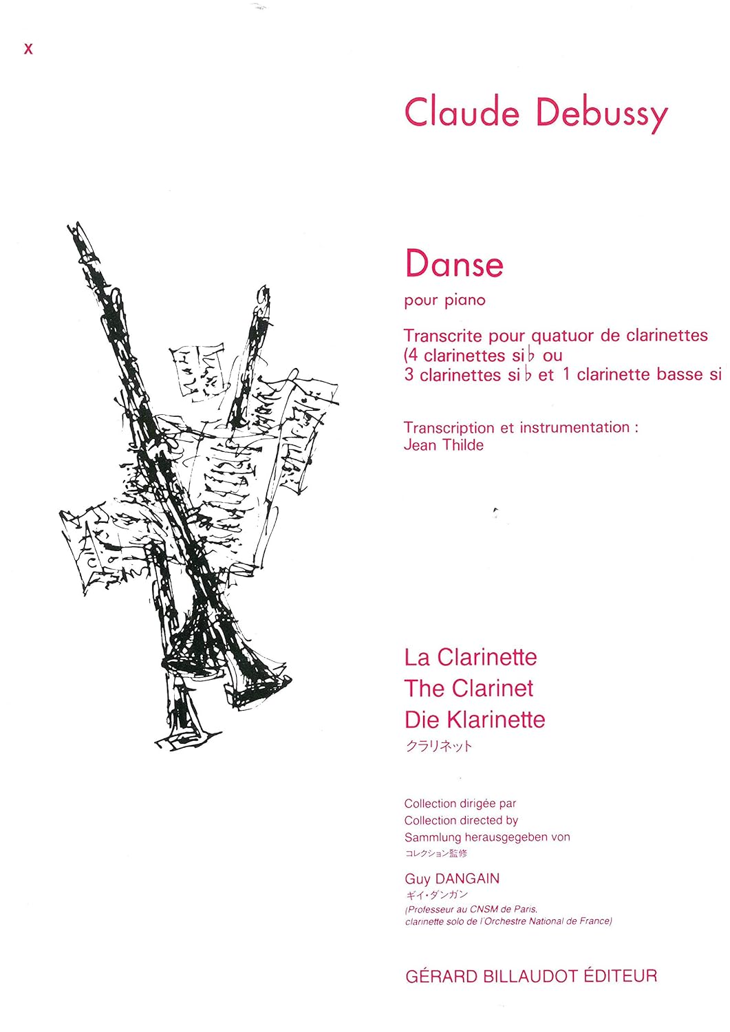 DEBUSSY C. - DANZA -4 CLARINETES