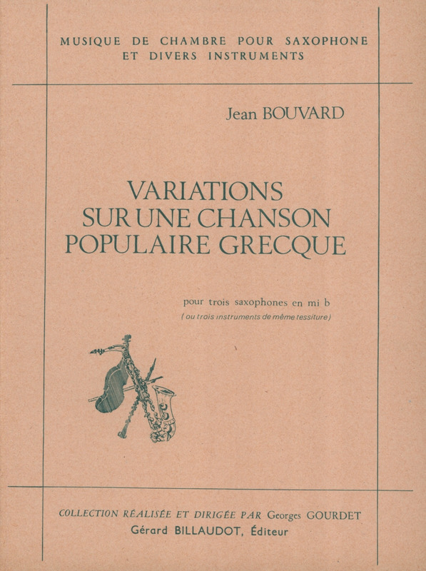 BOUVARD J. - VARIACIONES CANCION GR.3S -
