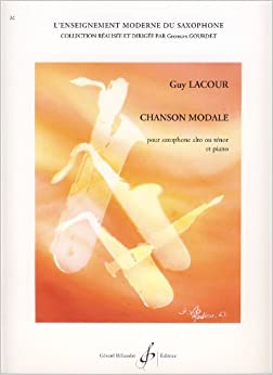 LACOUR G. - CHANSON MODALE - SAXO -