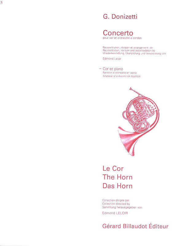 DONIZETTI G. - CONCIERTO - (TR/P)