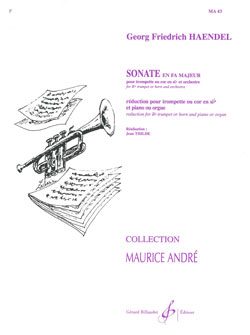 HANDEL G.F. - SONATA FA M - (TROMPETA /PIANO)