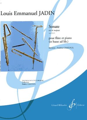 JADIN L.M - SONATA RE M OP.X Nº 1 FLAUTA Y PIANO