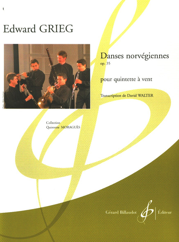 GRIEG E. - DANZAS NORUEGAS (4) FL/OB/CL/TR/FG - OP.35