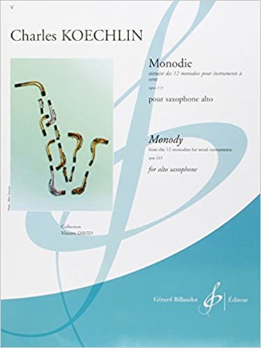 KOECHLIN CH. - 12 MONODIEES- OP.213.1 SAXO SOLO