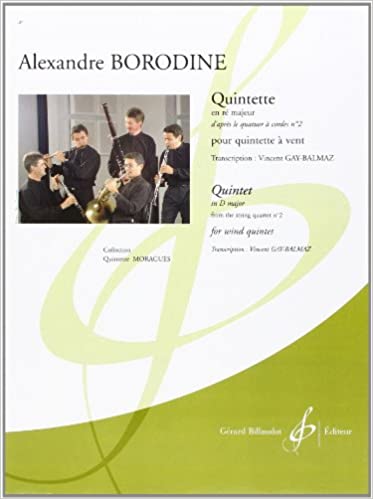 BORODINE A. - QUINTETO RE M Nº2 (FL/OB/CL/FG/TR)