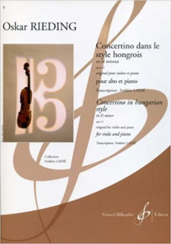 RIEDING O. - CONCERTINO RE m  OP.21 AL ESTILO HUNGARO (VAP)